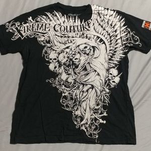 Affliction Skull Xtreme Couture Men's Shirt